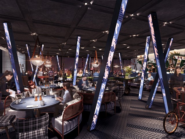 全体サイズ：W128mm×H2816mm×両面×柱10本